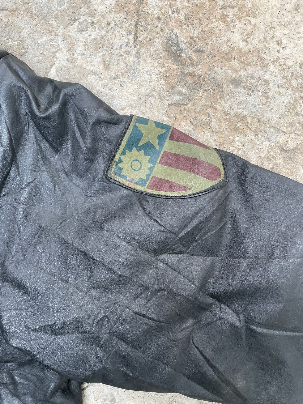 Thumbnail: VINTAGE COOPER A2 BLACK LEATHER FLIGHT BOMBER JACKET