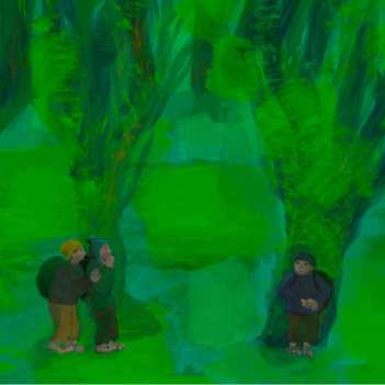 Thumbnail: giclee print 'Zwarte ruiter'