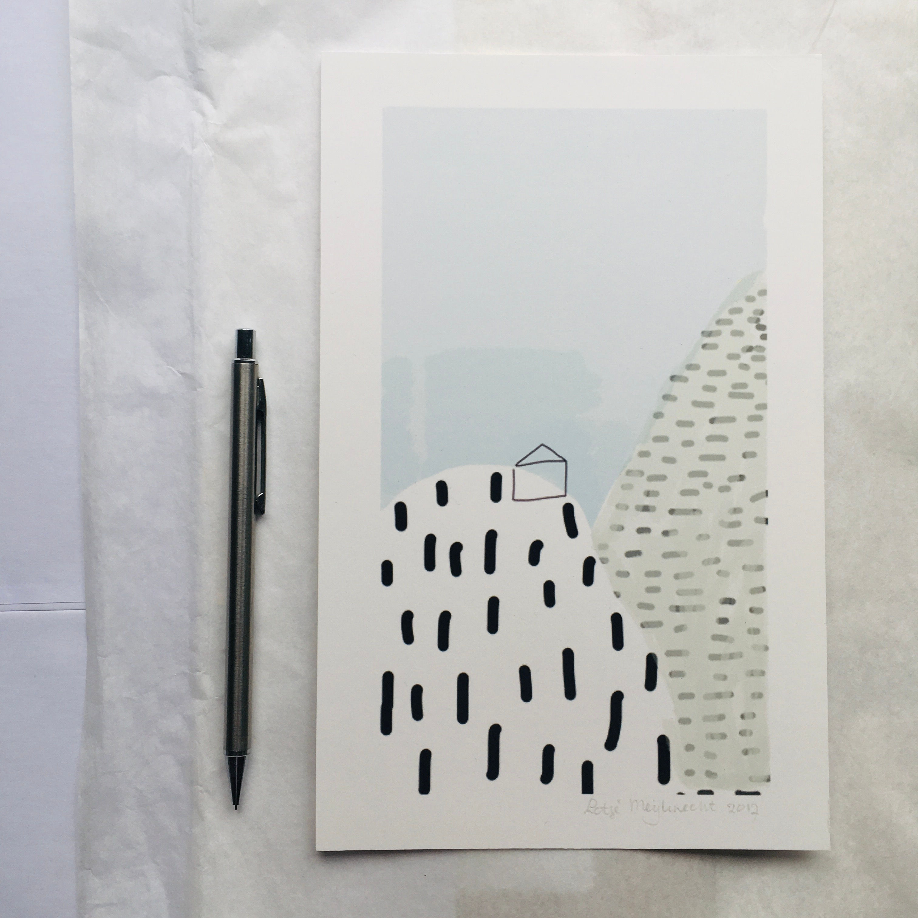 giclee print - droomhuis