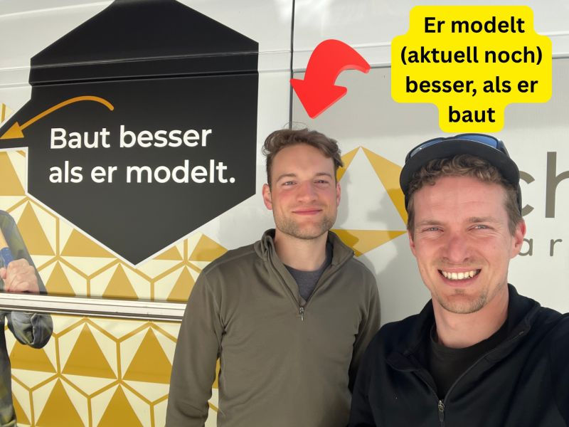 Er modelt (aktuell noch) besser, als er baut. 