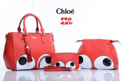 Chloe Doddle Set Bag In Bag & Dompet Kecil_Semprem_Size 28x23x15_red