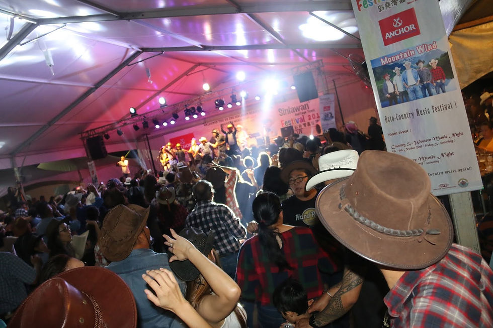 Crowd enjoying a country music set at Siniawan Country Music Festival