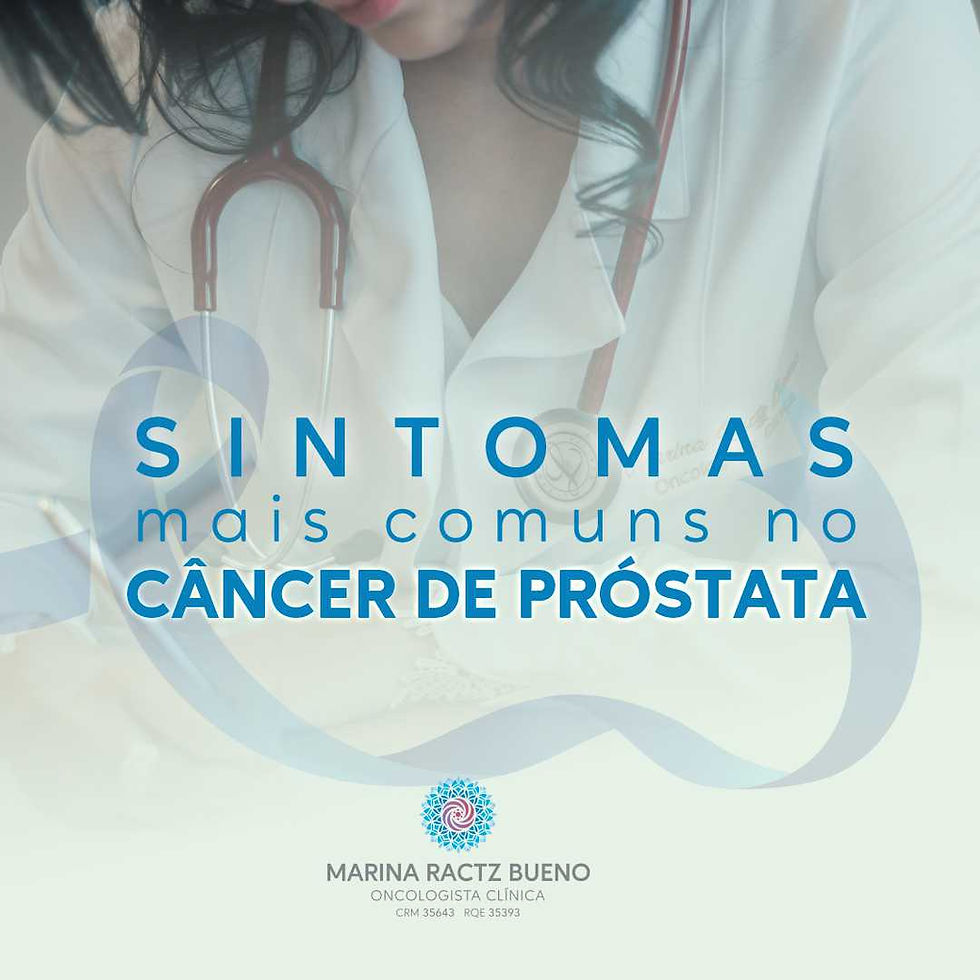 Sintomas que podem ocorrer no câncer de Próstata