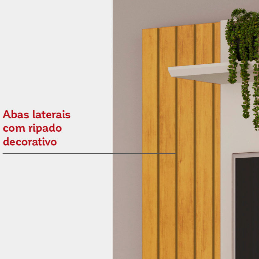 Miniatura: Conjunto Rack Flat e Painel Trend p/ TV até 60'