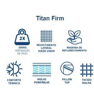 Miniatura: Cama Box CASAL Padrão Titan Firme Gazin