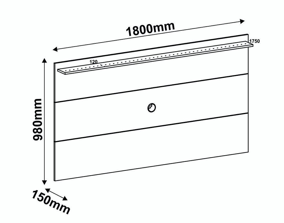 Miniatura: Painel Slim para TVs até 55' com suporte incluso
