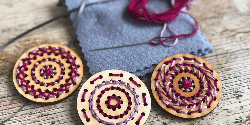 Embroidery for beginners at The Chocolate Shed