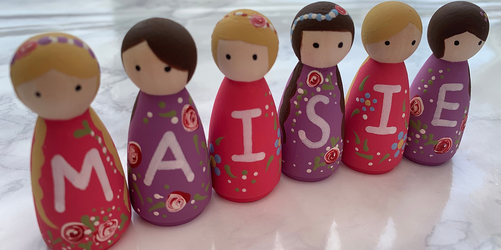 Folk It Peg dolls workshop at The Creative Coffee Hub