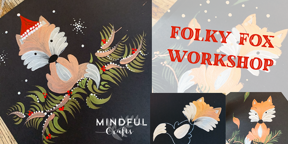 The Fabulous Folky Fox workshop at Hobbycraft, Solihull