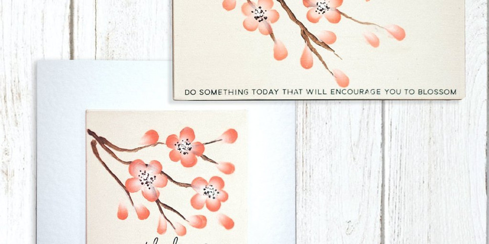 Folk It Oriental Blossom workshop at Hobbycraft, Solihull