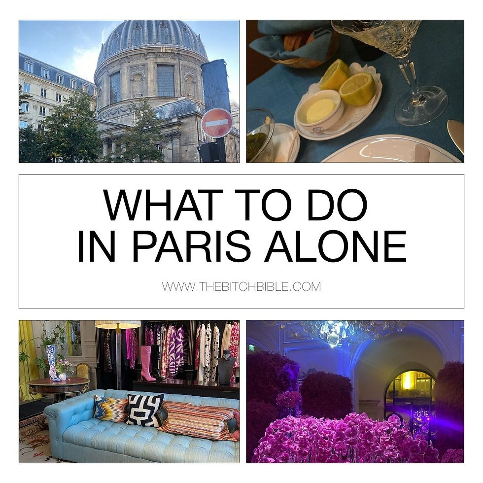 What To Do in Paris Alone