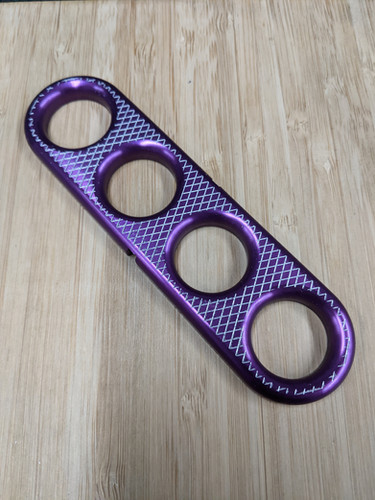 Engraved Anodized Aluminum 4 Finger Jam Handle | jamhandle