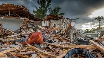 Storm damage junk removal