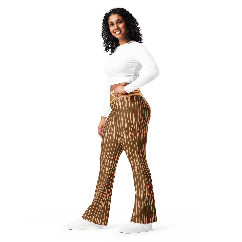 Thumbnail: Brown Pivot Flare Leggings by Dbysal