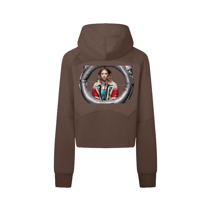 Thumbnail: Dbysal Cropped Zip-Through Sweatshirt #RP0008