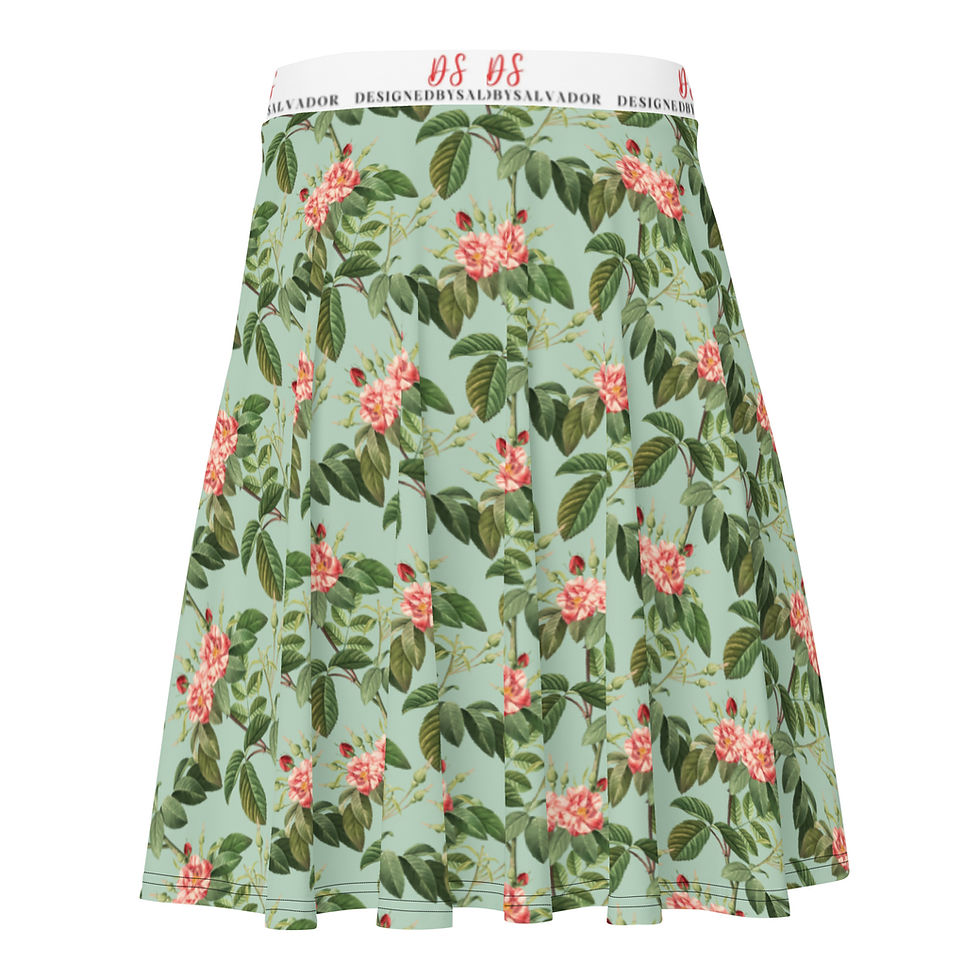 Thumbnail: Young 'n' Free Skirt by Dbysal - Red n White Camellias