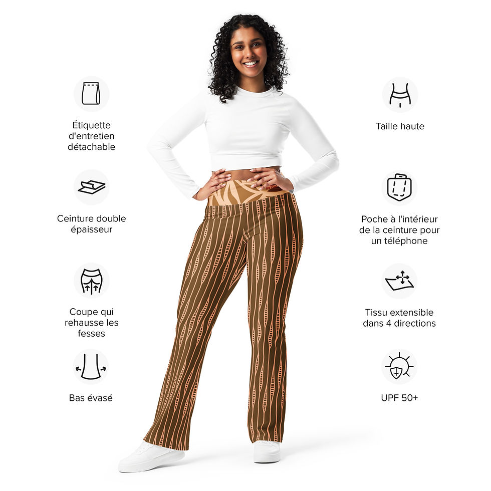 Thumbnail: Brown Pivot Flare Leggings by Dbysal