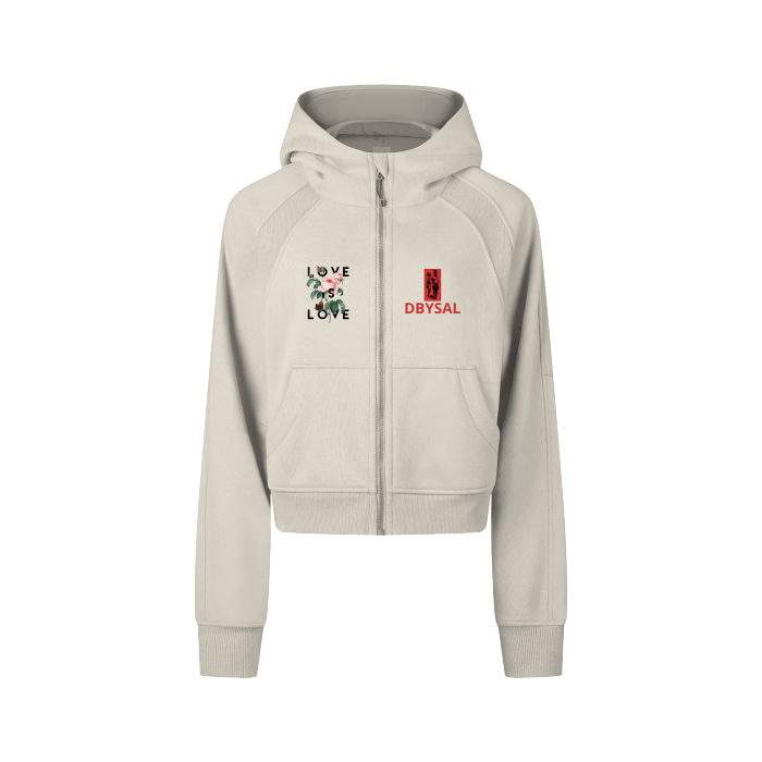 Thumbnail: Dbysal Cropped Zip-Through Sweatshirt #RP0008