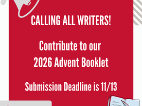 2026 Advent Booklet - Calling all writers!