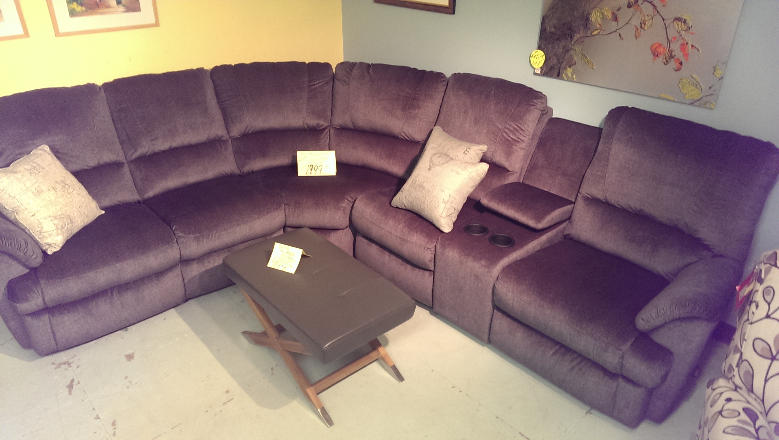 Elran sectional / Recling ends