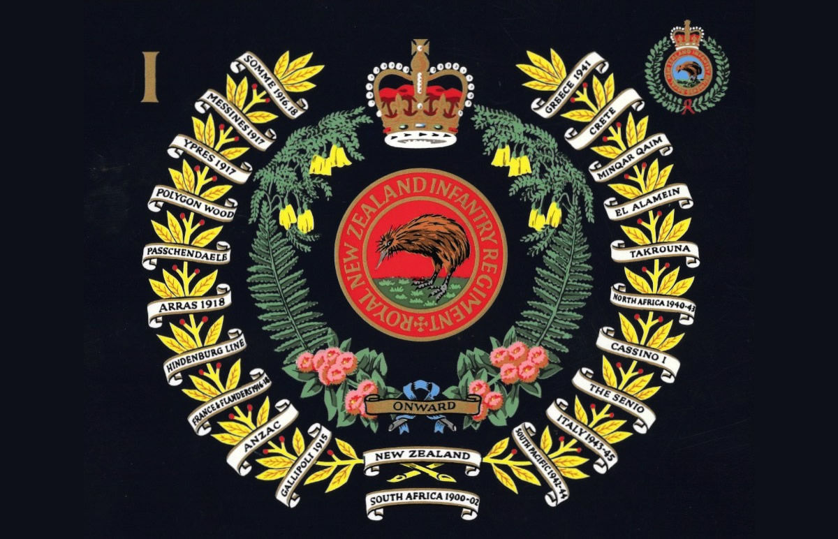 Royal New Zealand Regiment Framed Emblazon