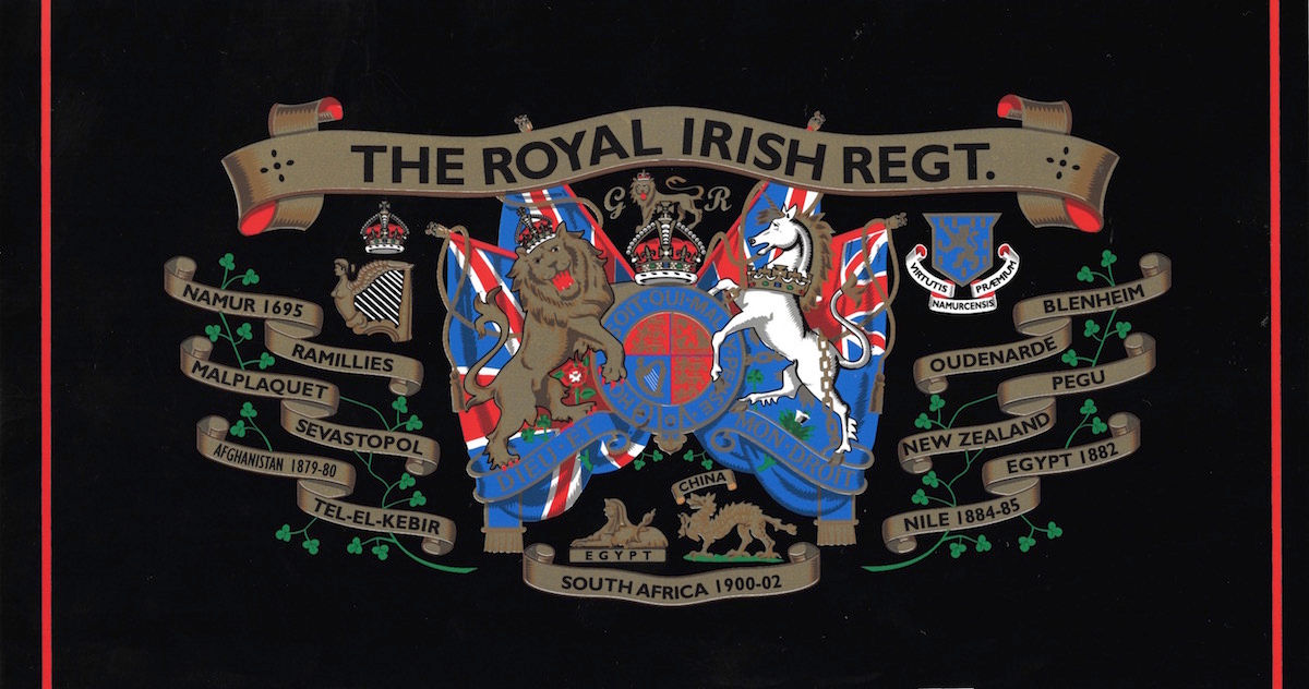 Royal Irish Regiment Framed Emblazon