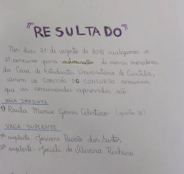 Resultado Consurso 2016.2