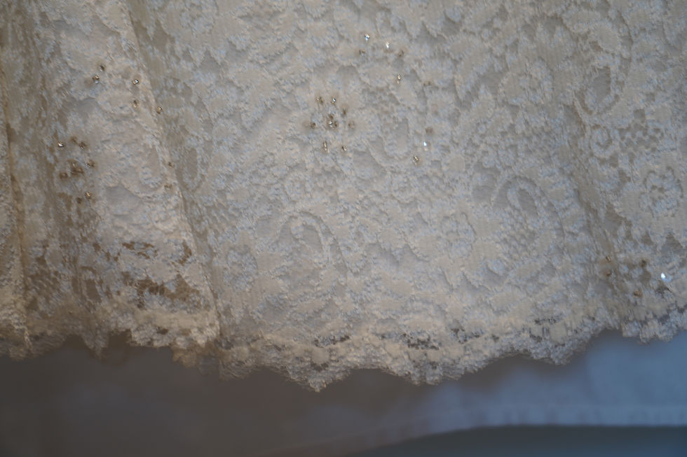 Thumbnail: Ivory Tea Length Wedding Dress