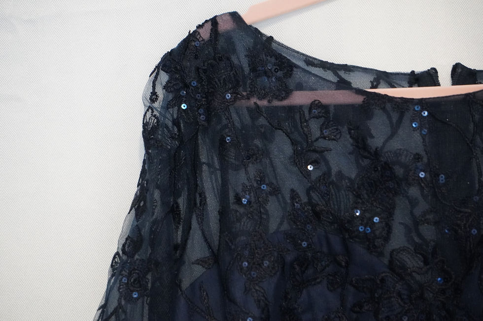 Thumbnail: Graceful Lace in Navy