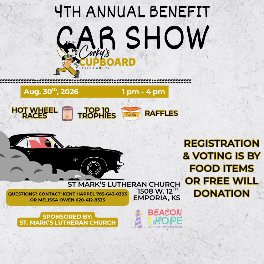 4TH Annual Benefit Car Show for Corky's Cupboard
