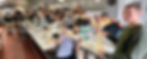 A corporate team of 22 people had just finished making ramen noodles from scratch together at The Story of Ramen in San Francisco as a team building offsite event