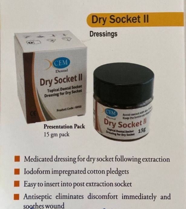 DRY SOCKET II 2 PCS PACK JIODENTMART