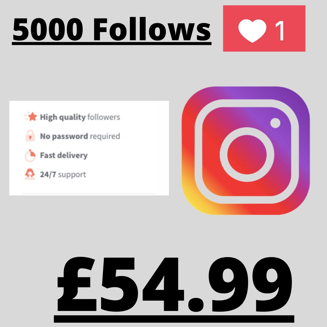 5000 Follows *Instagram
