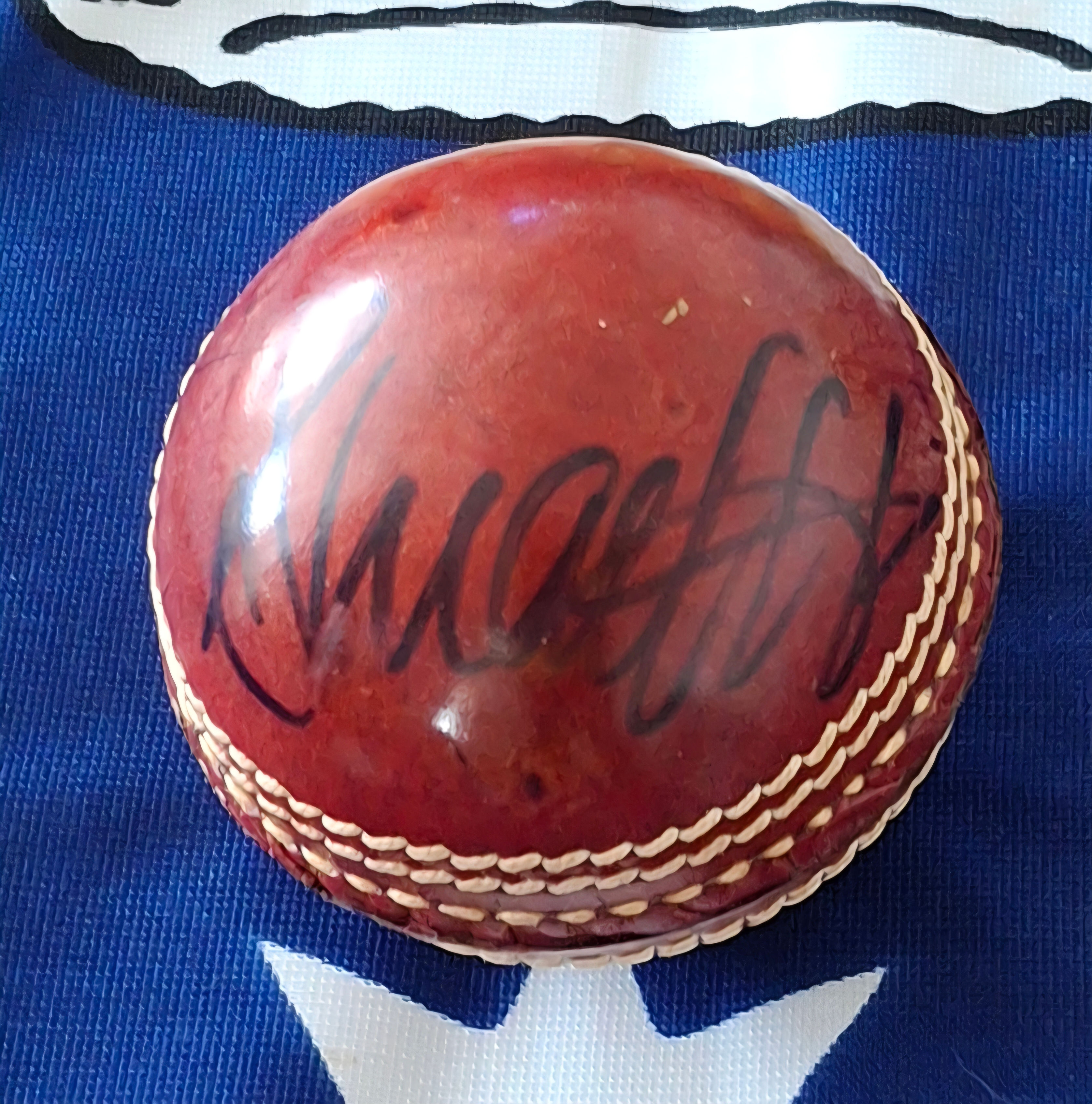 Shaun Tait Hand Signed Cricket Ball COA