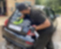 Our specialist valeting a FIat 595 Abarth