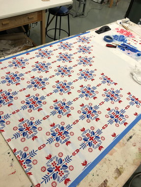 Registered Stencil Print by Ayelet Birman
