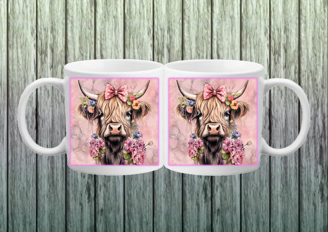 DAISY - Highland Cow Print Mug
