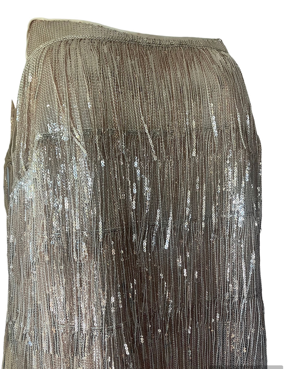 Thumbnail: Bec Sequin Gold Mini Drez