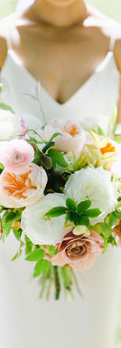 Bride and bouquet