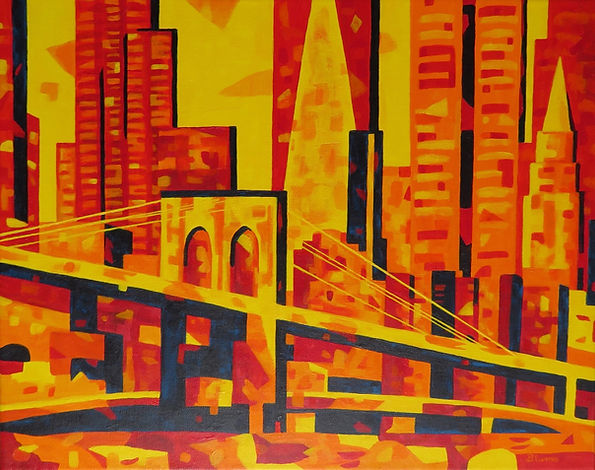 Brooklyn Bridge Sunset | Acrylic