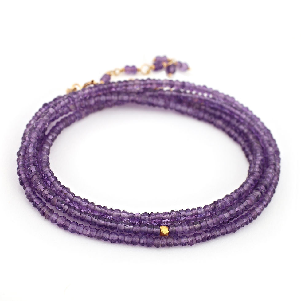 amethyst wrap bracelet