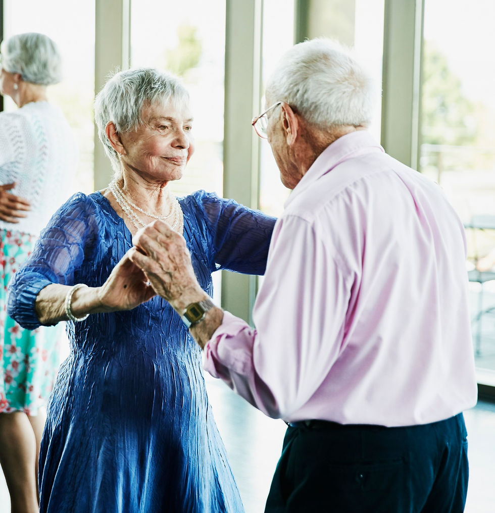 People dancing to big band