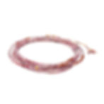 multicolored spinel wrap bracelet, 34"