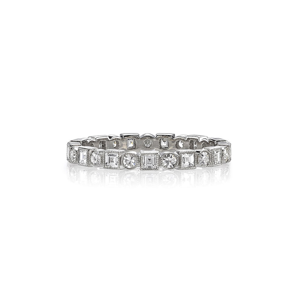 Thumbnail: platinum and diamond 'addie' ring