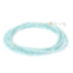amazonite wrap bracelet, 34"