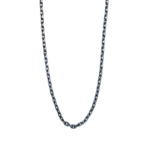 ネックレス・チョーカー BLENDOFF Rectangle chain necklace silver 925 Real 925 Sterling Silver Rectangle Link Chain Mens Necklace