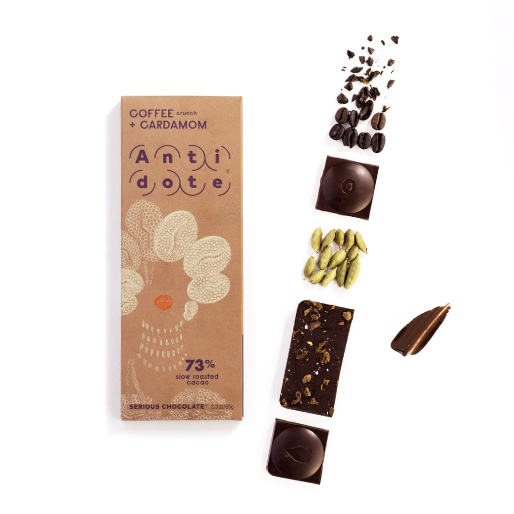 Antidote Kakia: Coffee + Cardamom 73% Bar