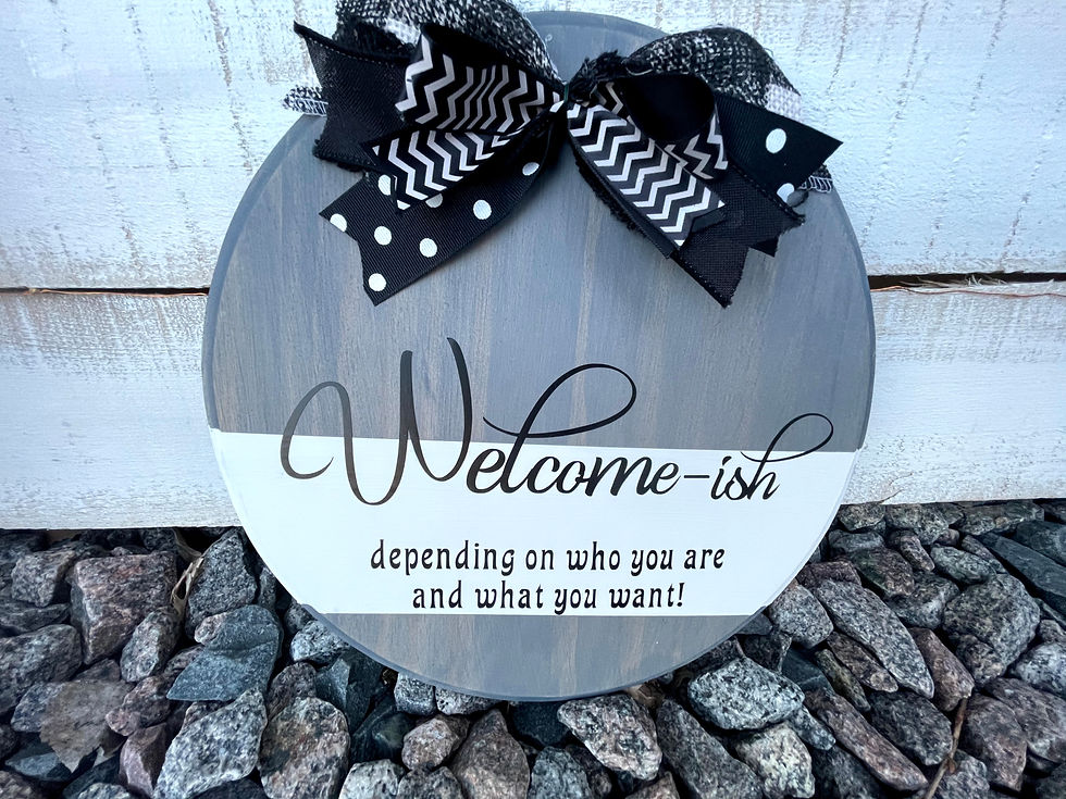 WELCOME-ISH DEPENDING ON WHO YOU ARE BLACK