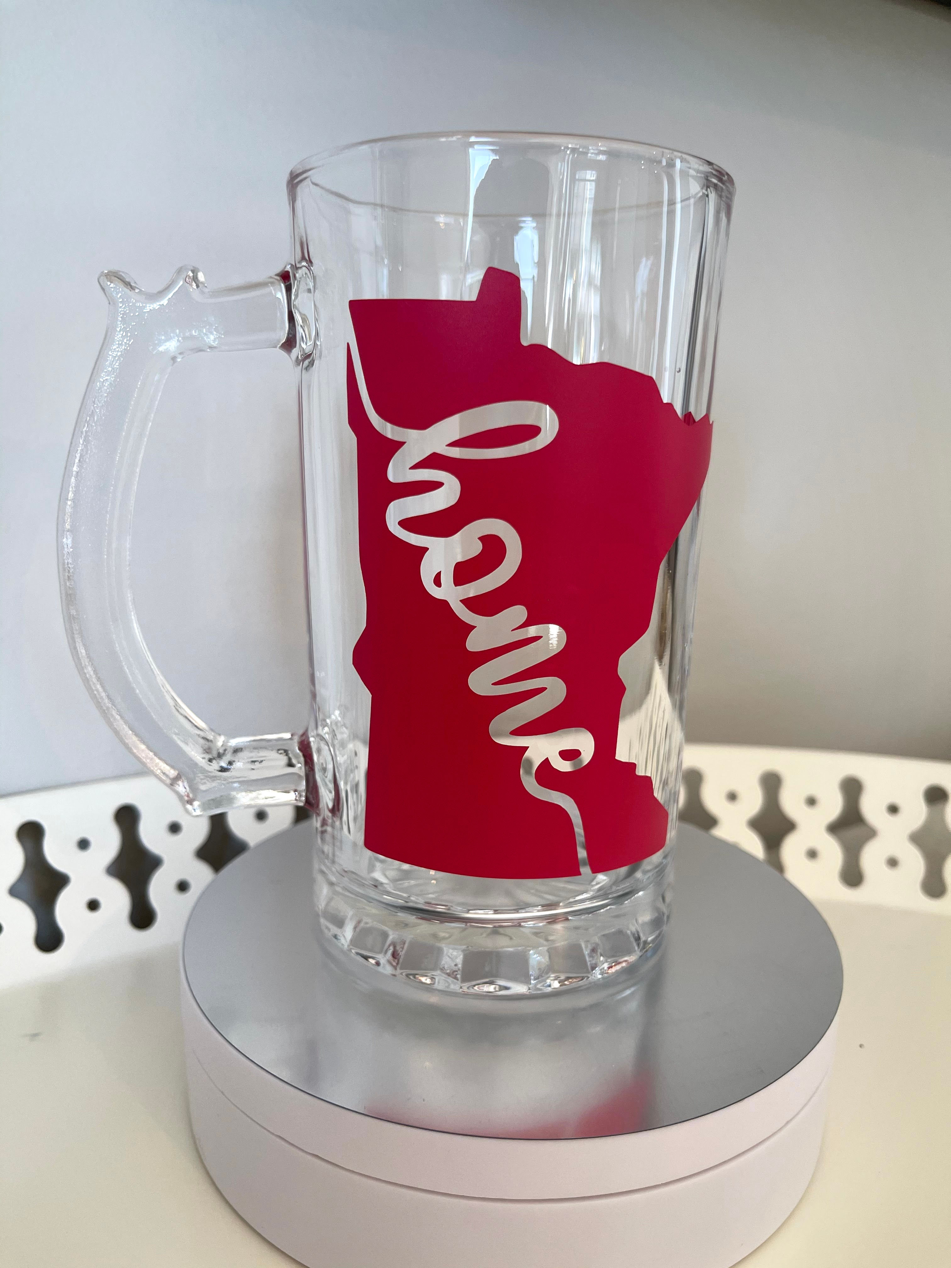 STATE OF MN "HOME" -DARK PINK