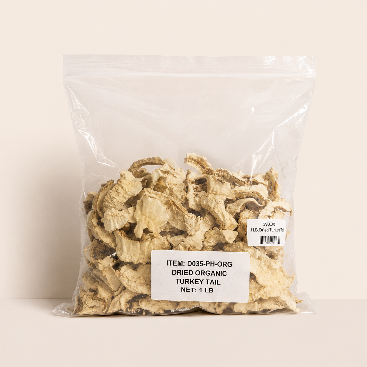 1 lb. Dried Turkey Tail